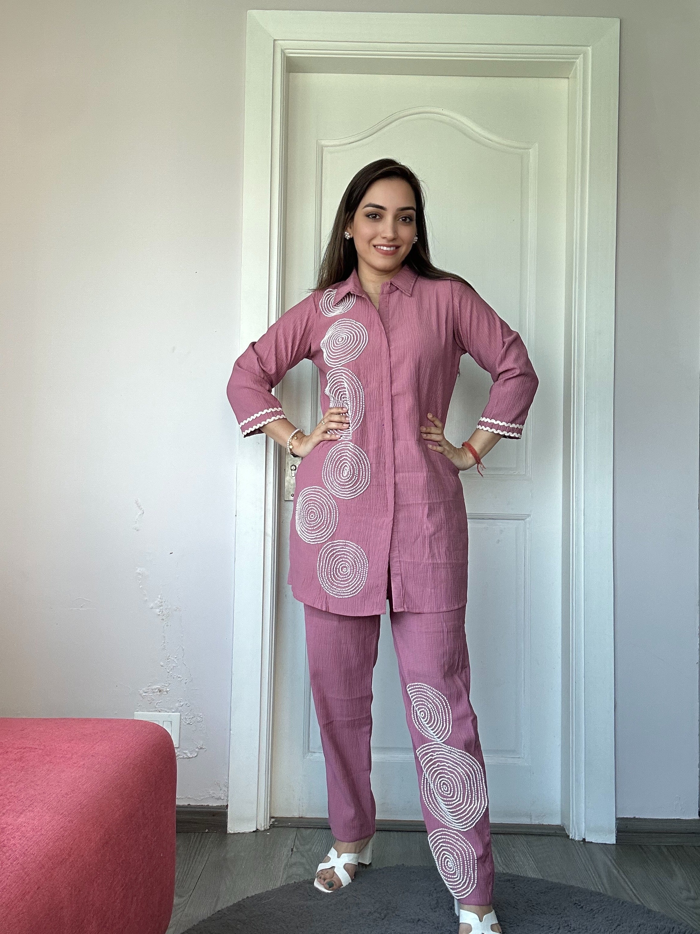 The Pearl-Work Coord Set with Trousers