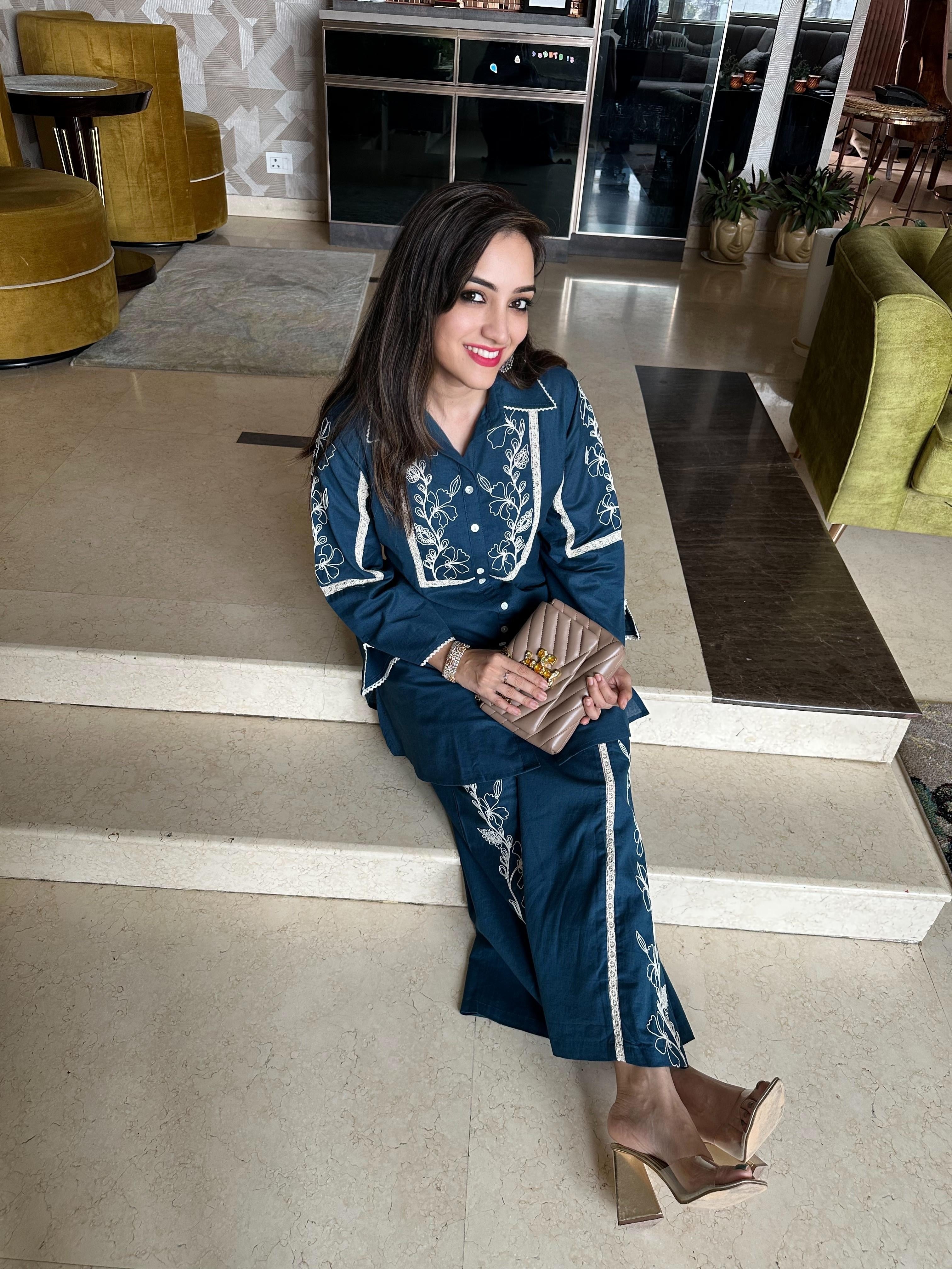 The Thread-Embroidered Kurta Style Coord Set