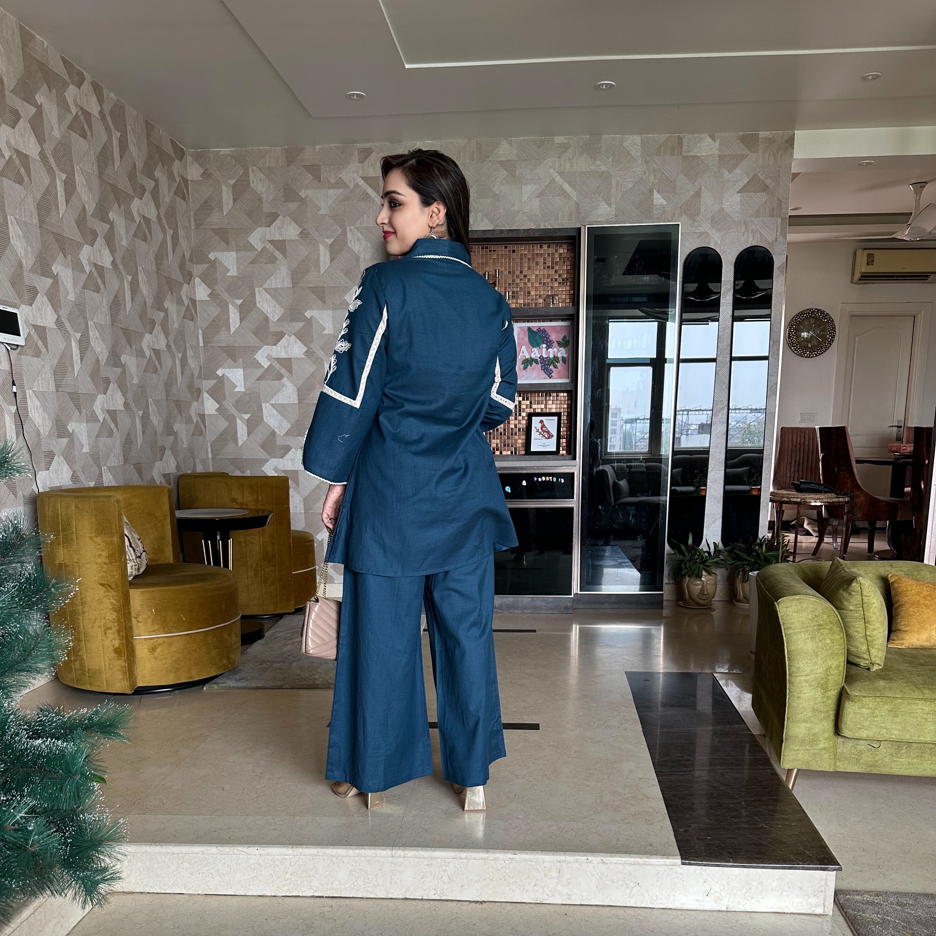 The Thread-Embroidered Kurta Style Coord Set