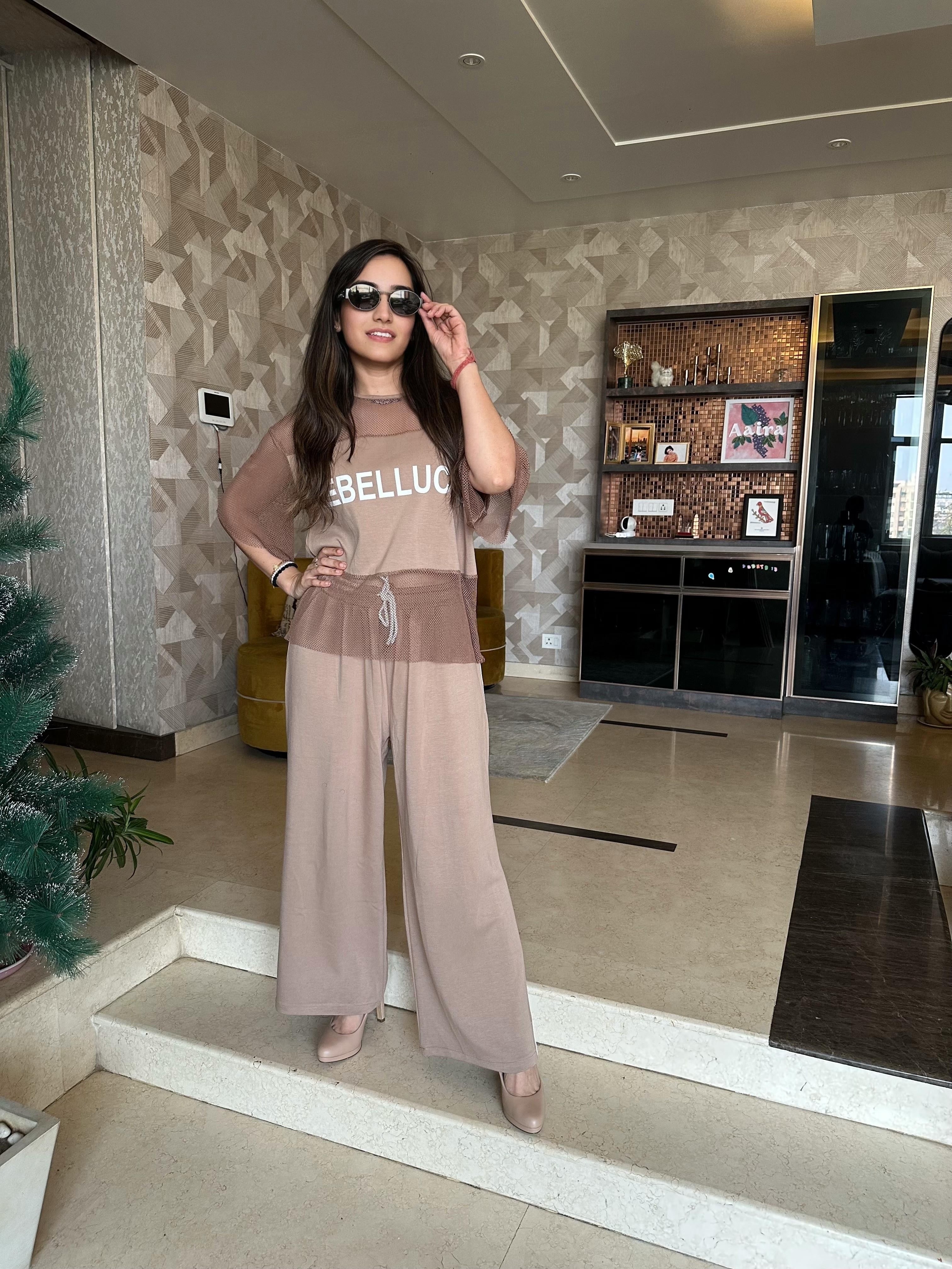 Belluci Brown Net Coord Set