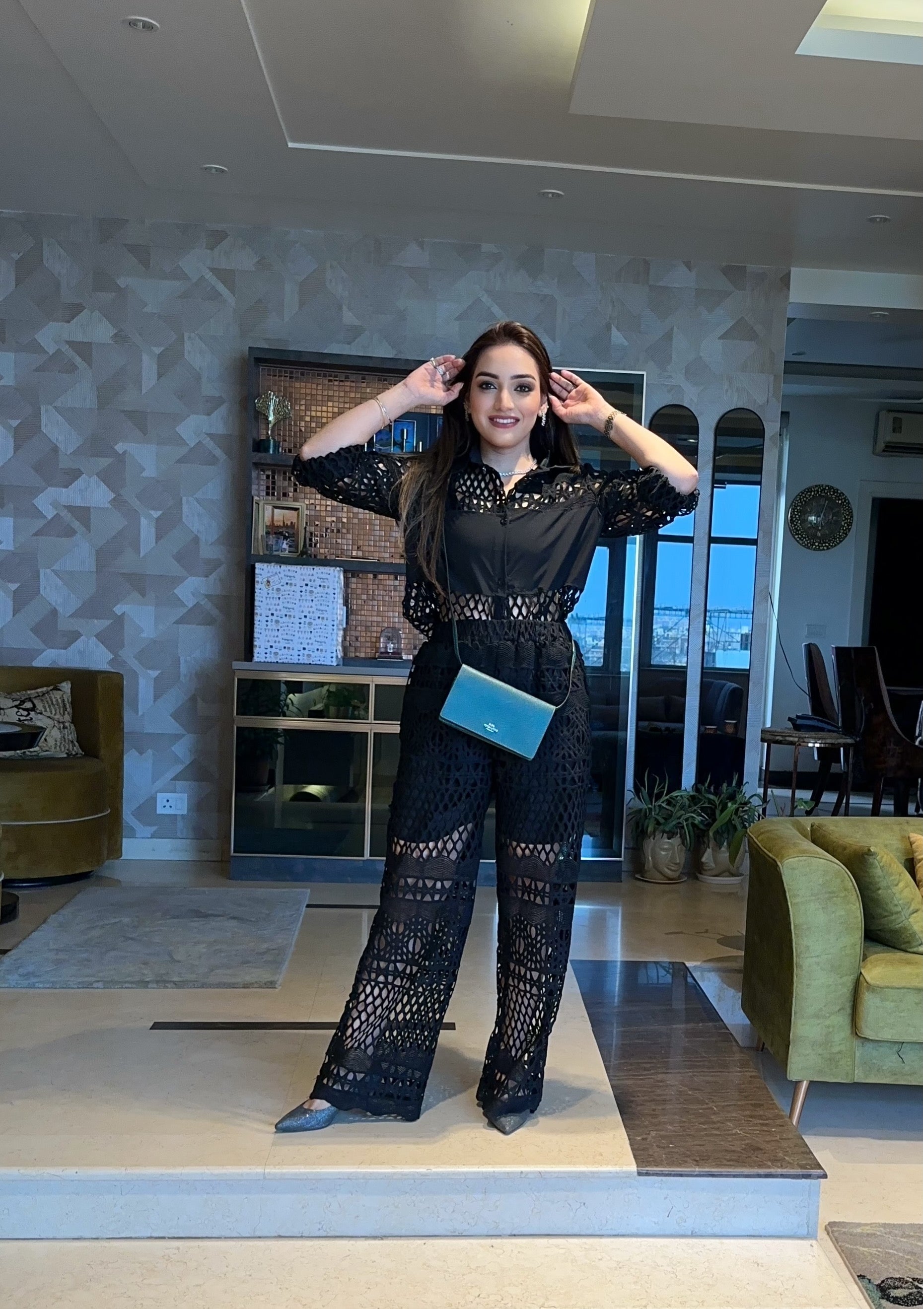 Shiffli Black Trendy Coord Set