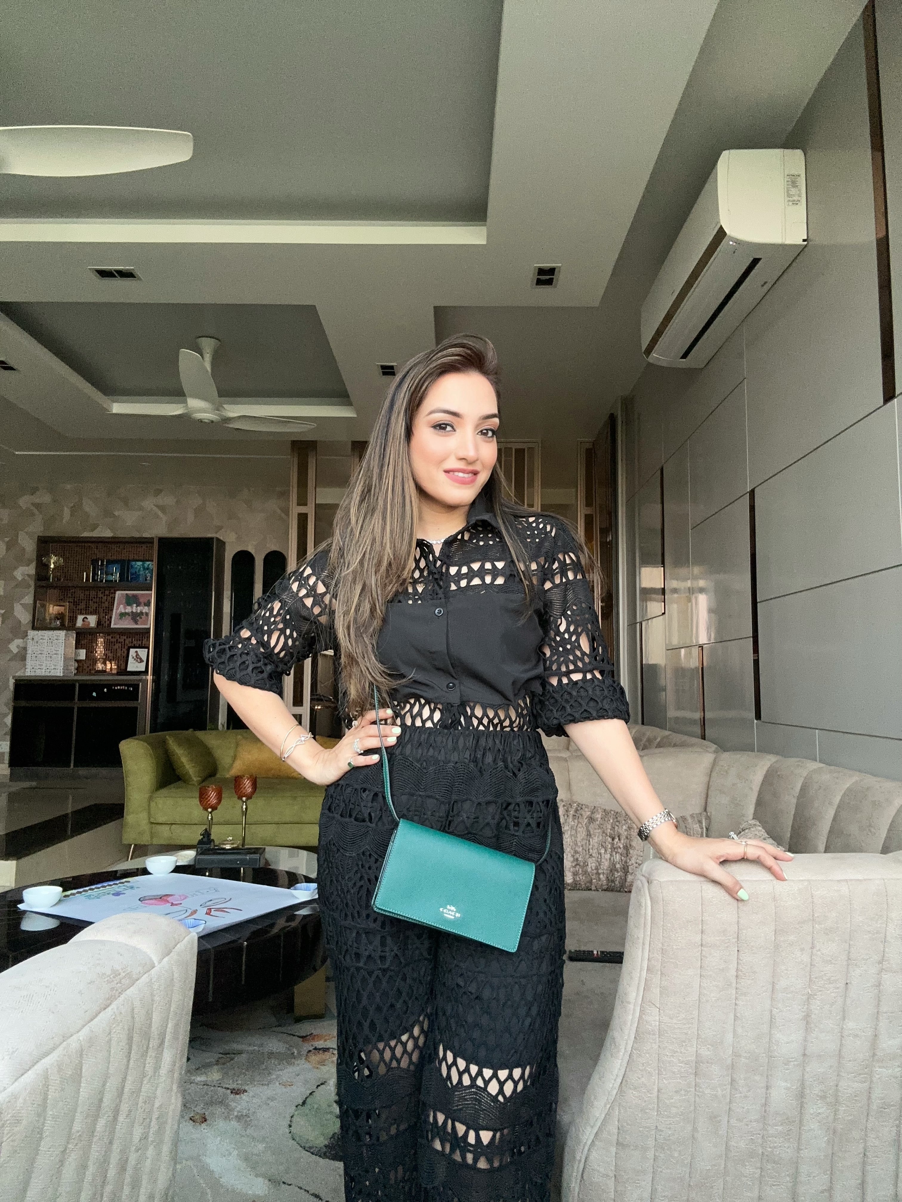 Shiffli Black Trendy Coord Set