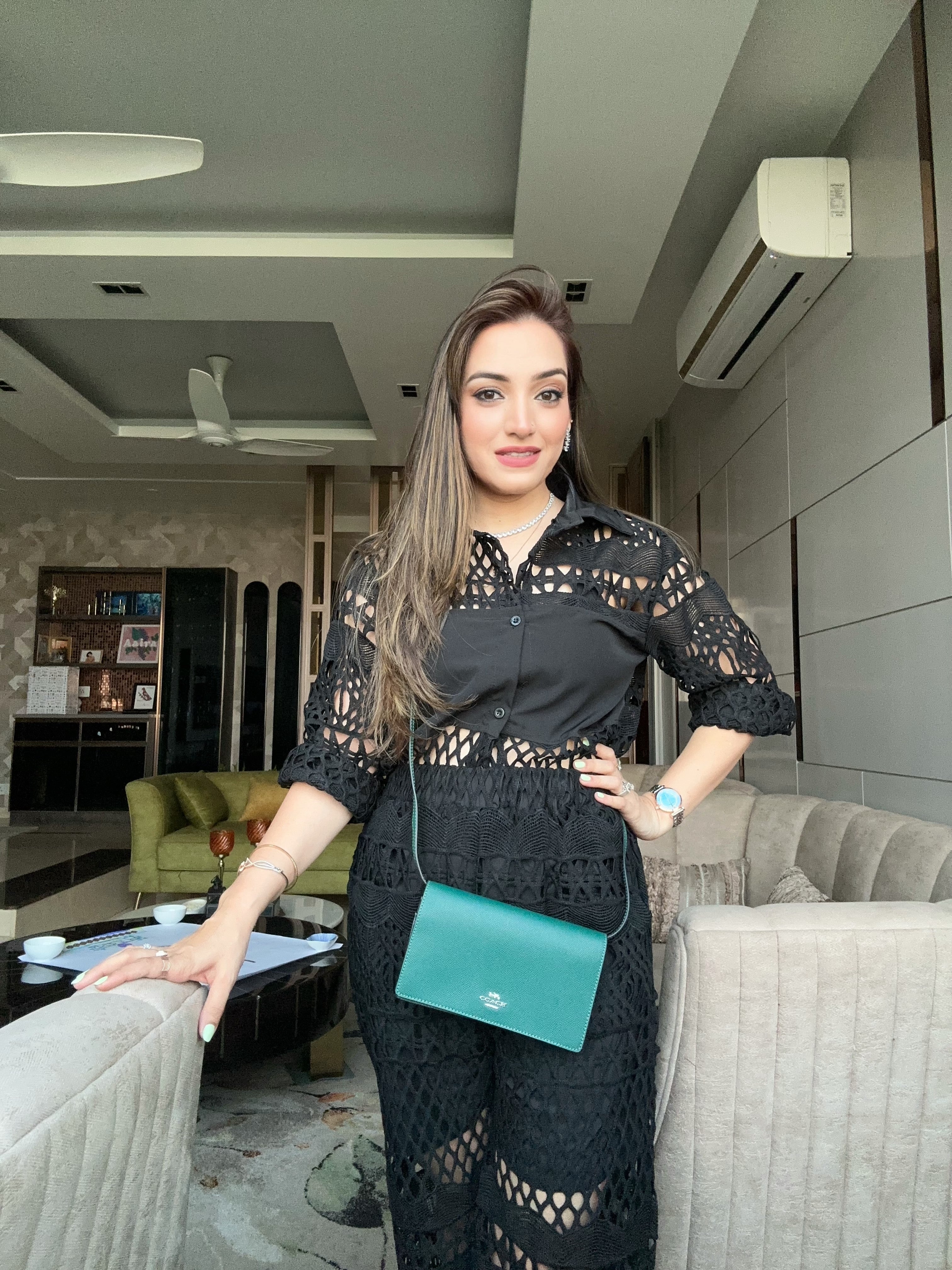 Shiffli Black Trendy Coord Set